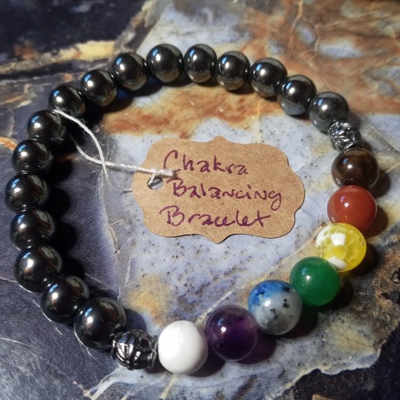 Chakra Balancing Gemstone Healing Bracelet - Picture 3 of 3